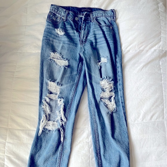 Aeropostale Denim - Aeropostale Ripped Mom Jeans